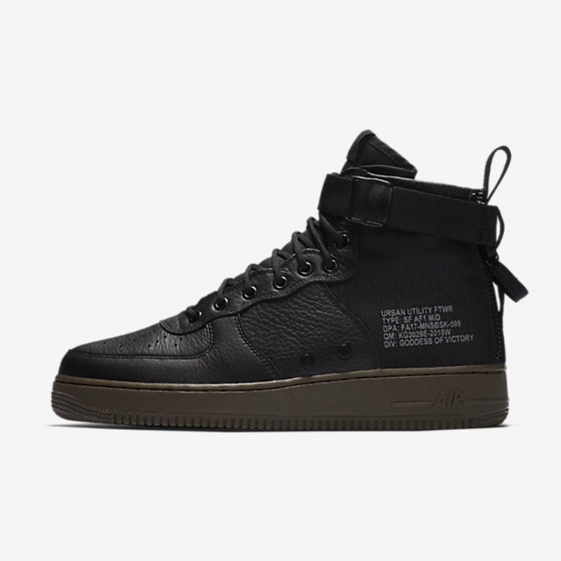 Sf Nike Air Force 1 Miesten Black Dark Hazel