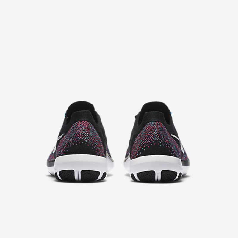 Treenikengät Nike Free Focus Flyknit 2 Naisten Musta Vaaleanpunainen Kilpa-valkoinen