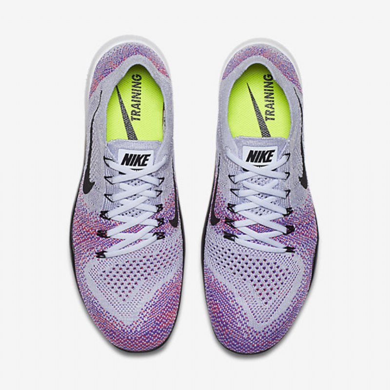 Treenikengät Nike Free Focus Flyknit 2 Naisten Vaaleanvioletti Hyper Grape White Black