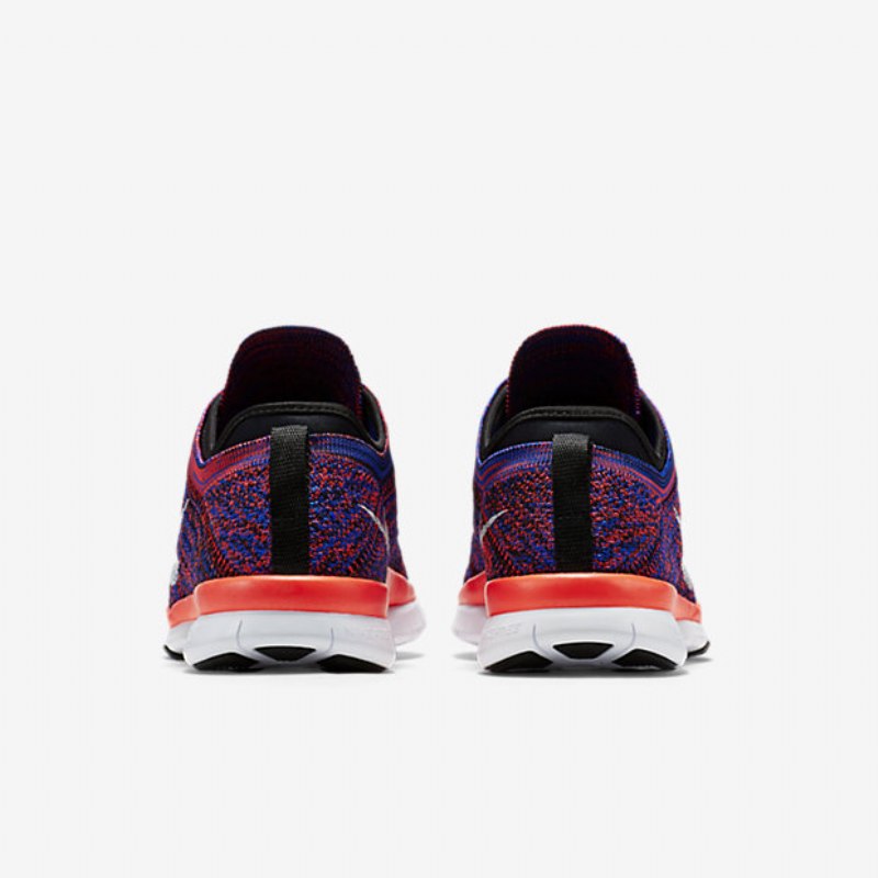 Treenikengät Nike Free Tr 5 Flyknit Naiset Musta Sininen Juoksija Kiiltävä Crimson White