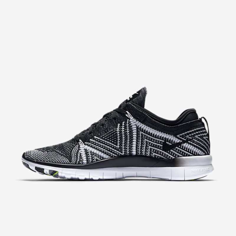 Treenikengät Nike Free Tr 5 Flyknit Naisten Black White Volt
