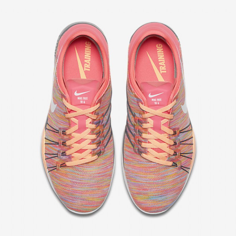 Treenikengät Nike Free Tr 6 Amp Naisten Rose Runner Harmaa Cold Glow Auringonlasku Valkoinen