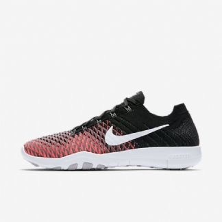 Treenikengät Nike Free Tr Flyknit 2 Naisten Musta Hyper Punch Tummanharmaa Valkoinen