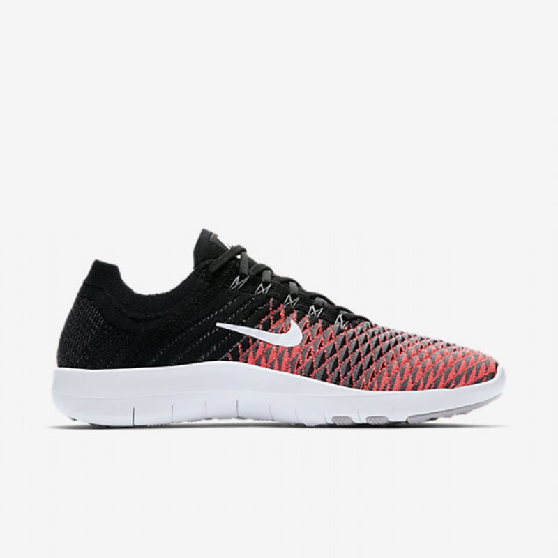 Treenikengät Nike Free Tr Flyknit 2 Naisten Musta Hyper Punch Tummanharmaa Valkoinen