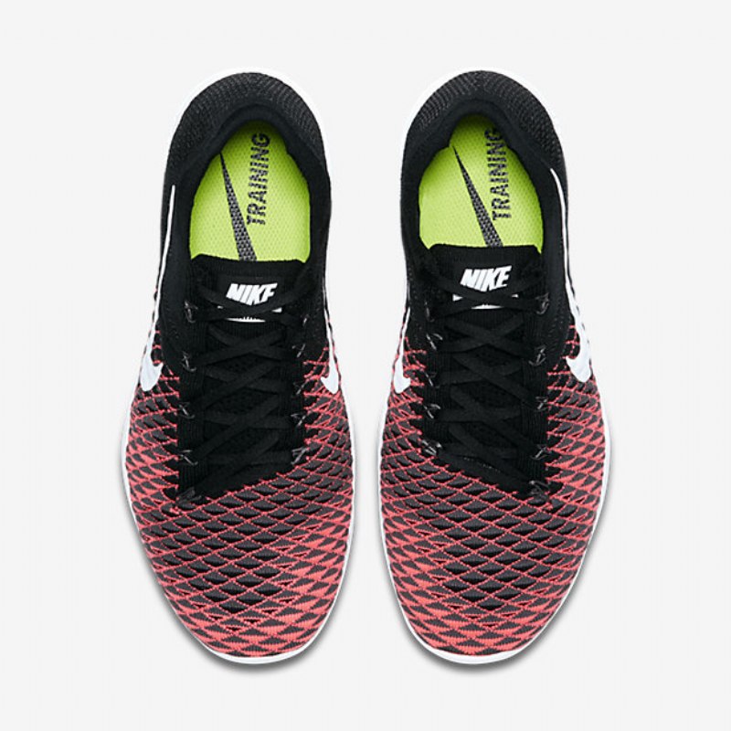 Treenikengät Nike Free Tr Flyknit 2 Naisten Musta Hyper Punch Tummanharmaa Valkoinen