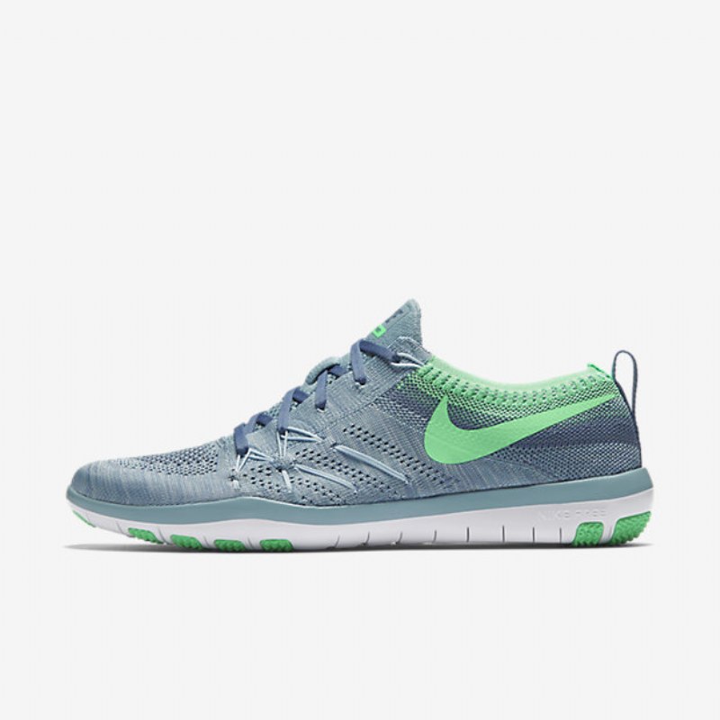Treenikengät Nike Free Tr Focus Flyknit Naiset Sininen Kiille Ocean Sumu Valkoinen Vihreä Electro