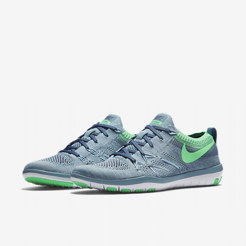 Treenikengät Nike Free Tr Focus Flyknit Naiset Sininen Kiille Ocean Sumu Valkoinen Vihreä Electro