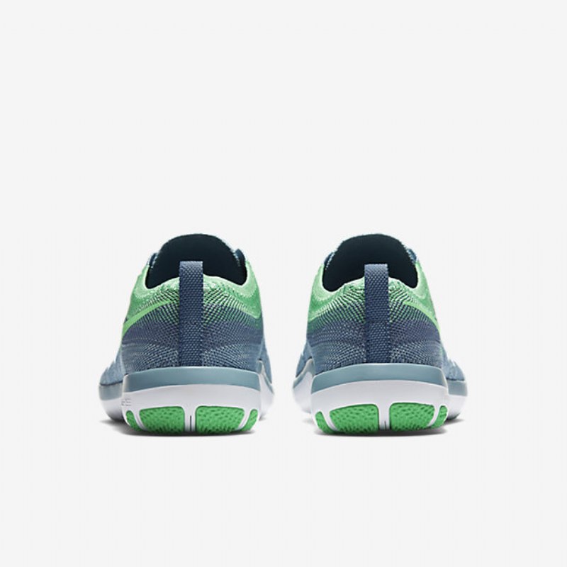 Treenikengät Nike Free Tr Focus Flyknit Naiset Sininen Kiille Ocean Sumu Valkoinen Vihreä Electro