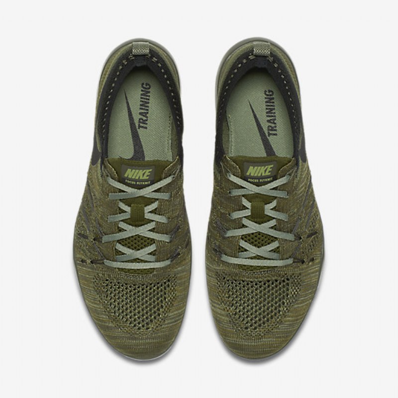 Treenikengät Nike Free Tr Focus Flyknit Naisten Khaki Cargo Palm Green White Black