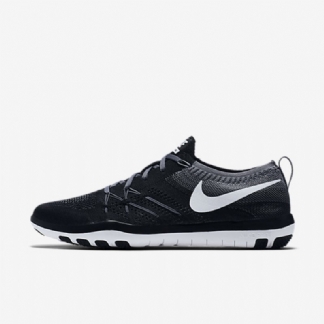 Treenikengät Nike Free Tr Focus Flyknit Naisten Musta Kylmä Valkoinen Harmaa