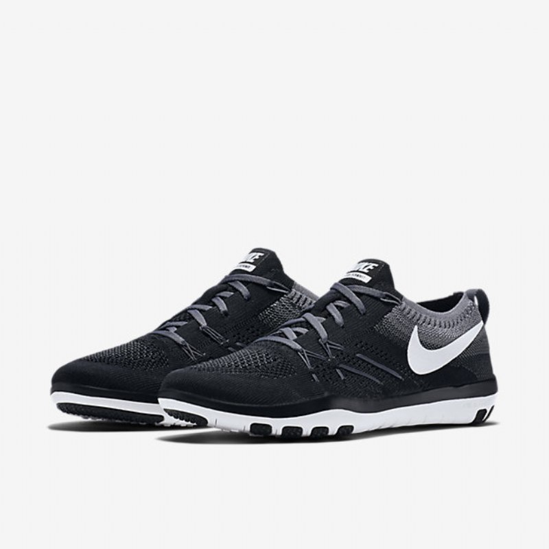 Treenikengät Nike Free Tr Focus Flyknit Naisten Musta Kylmä Valkoinen Harmaa