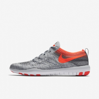 Treenikengät Nike Free Tr Focus Flyknit Naisten Pure Platinum Cool Grey White Total Crimson