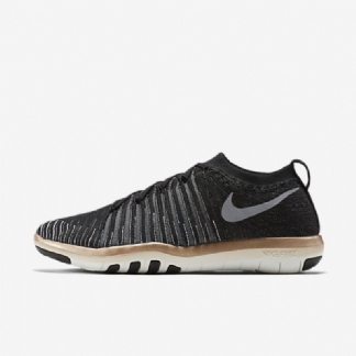 Treenikengät Nike Free Transform Flyknit Naiset Musta Pronssi Metallipunainen Summit Valkoinen Viileä Harmaa