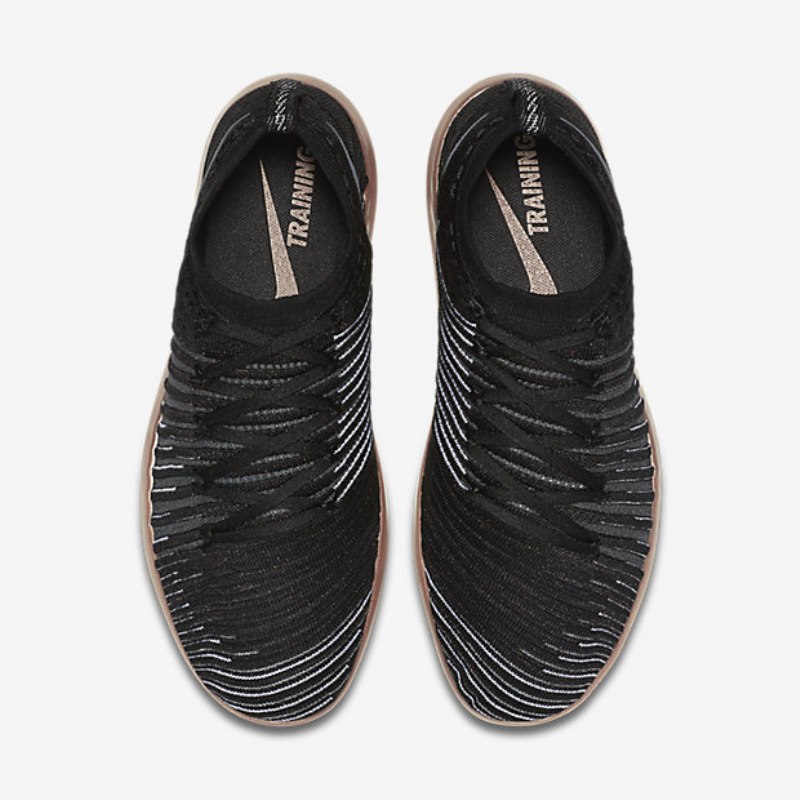 Treenikengät Nike Free Transform Flyknit Naiset Musta Pronssi Metallipunainen Summit Valkoinen Viileä Harmaa