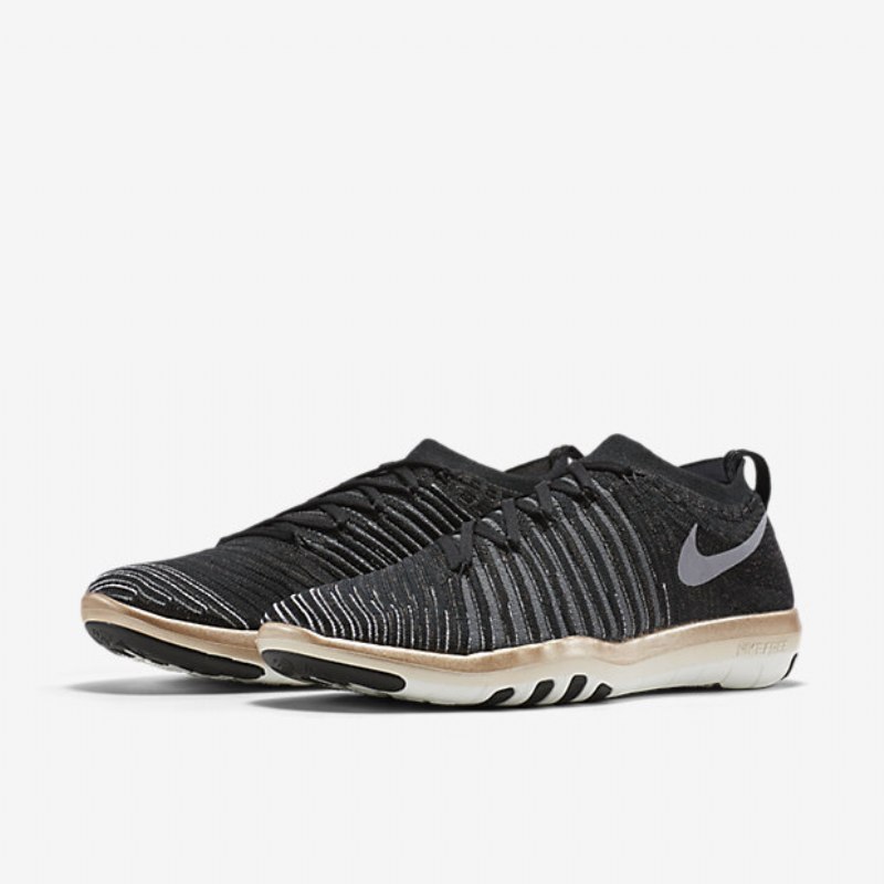 Treenikengät Nike Free Transform Flyknit Naiset Musta Pronssi Metallipunainen Summit Valkoinen Viileä Harmaa