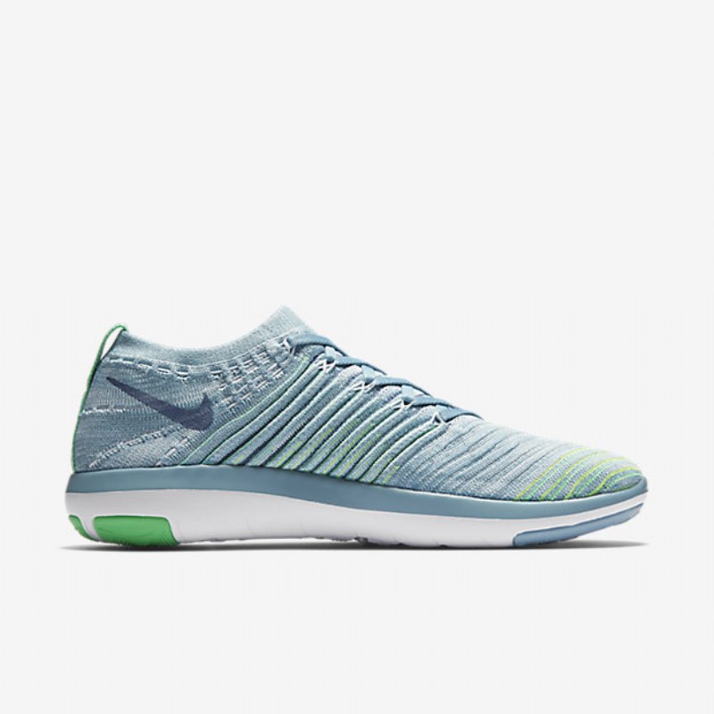 Treenikengät Nike Free Transform Flyknit Naiset Sininen Kiille Vihreä Electro Volt Ocean Sumu