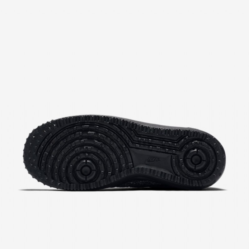 Työskentely Nike Lunar Force 1 Flyknit Workboot Naisten Musta Valkoinen Harmaa Kylmä