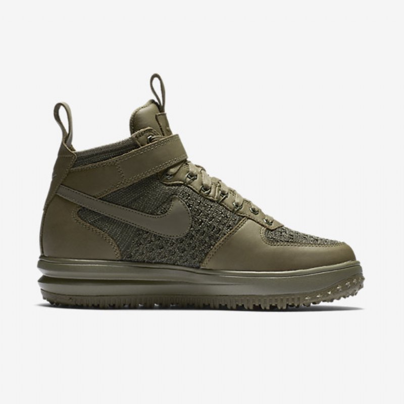 Työskentely Nike Lunar Force 1 Flyknit Workboot Naisten Olive Medium Sequoia Neutraali
