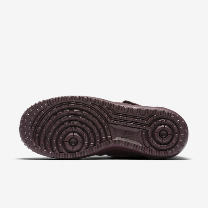 Työskentely Nike Lunar Force 1 Flyknit Workboot Naisten Syvä Bordeaux Team Punainen Purppura Savu